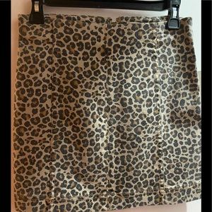 cheetah print skirt